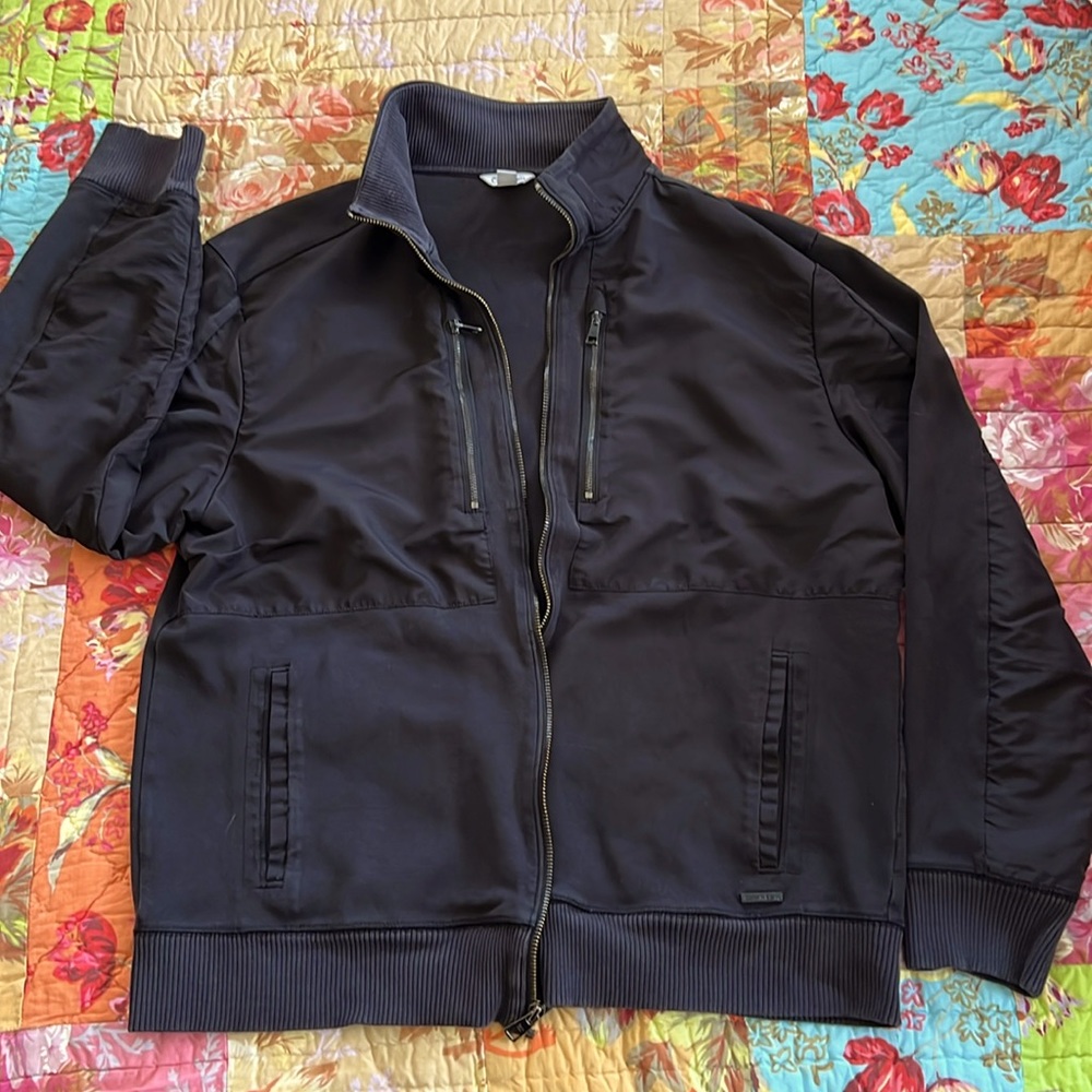 Calvin Klein Black Medium-Weight Water/wind Proof Jacket - size XL Men’s